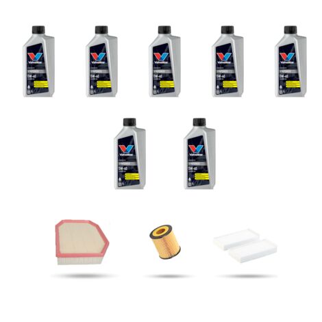 Kit tagliando 3 FILTRI e 7L OLIO compatibile con Bmw serie 7 (F01, F02) 730i 190kw dal 2009
