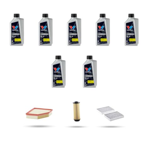 Kit tagliando 3 FILTRI e 7L OLIO compatibile con Bmw serie 7 (G11,G12) 745e 290kw dal 2019