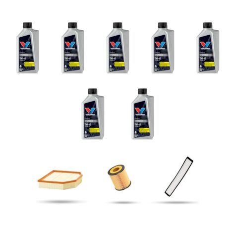 Kit tagliando 3 FILTRI e 7L OLIO compatibile con Bmw x3 (E83) 3.0si 200kw dal 2006 al 2010
