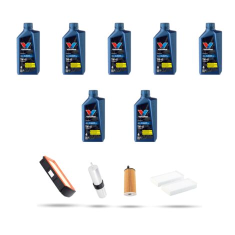 Kit tagliando 3 FILTRI e 7L OLIO compatibile con Bmw x3 (F25) 30dx 190kw dal 2011 al 2017