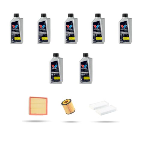 Kit tagliando 3 FILTRI e 7L OLIO compatibile con Bmw x3 (F25) 35ix 225kw dal 2010 al 2017