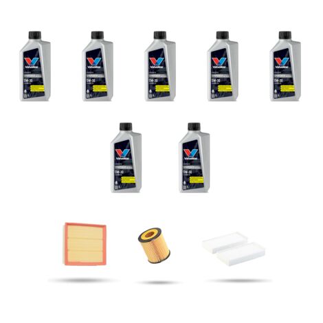 Kit tagliando 3 FILTRI e 7L OLIO compatibile con Bmw x4 (F26) M40i 265kw dal 2015