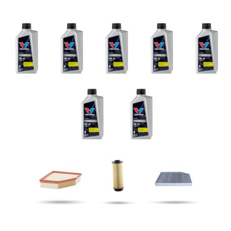 Kit tagliando 3 FILTRI e 7L OLIO compatibile con Bmw x4 (G02,F98) M40 ix 265kw dal 2018