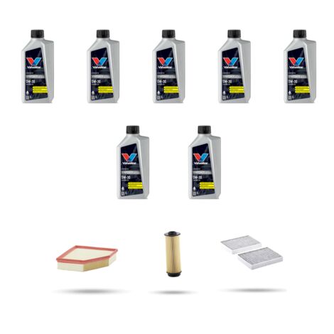 Kit tagliando 3 FILTRI e 7L OLIO compatibile con Bmw x5 (G05,F95) 30d hybrid 219kw dal 2023