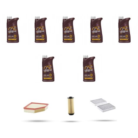 Kit tagliando 3 FILTRI e 7L OLIO compatibile con Bmw x5 (G05,F95) 30d hybrid 219kw dal 2023