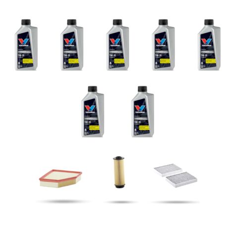 Kit tagliando 3 FILTRI e 7L OLIO compatibile con Bmw x5 (G05,F95) 45e 290kw dal 2019