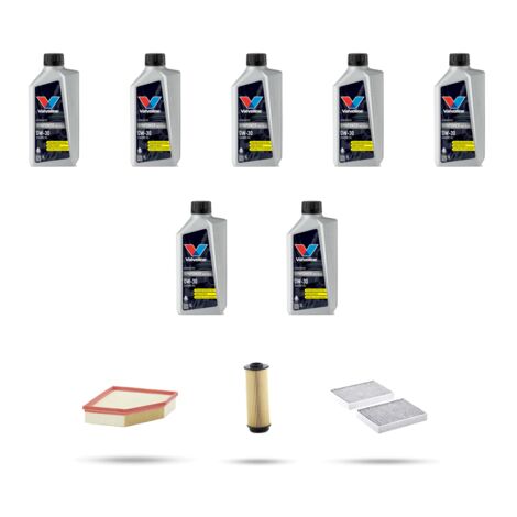 Kit tagliando 3 FILTRI e 7L OLIO compatibile con Bmw x6 (G06,F96)40i 250kw dal 2019