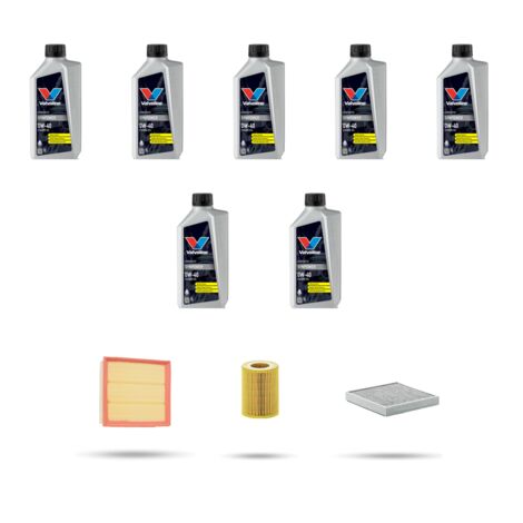 Kit tagliando 3 FILTRI e 7L OLIO compatibile con Bmw Z4(E85,E86) 2.2i 125kw dal 2003