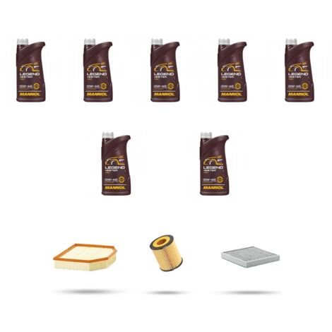 Kit tagliando 3 FILTRI e 7L OLIO compatibile con Bmw Z4(E85,E86) 2.5i 130kw dal 2006