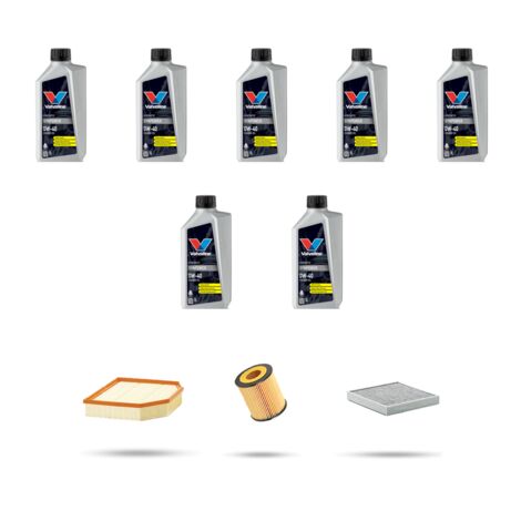 Kit tagliando 3 FILTRI e 7L OLIO compatibile con Bmw Z4(E85,E86) 2.5i 130kw dal 2006