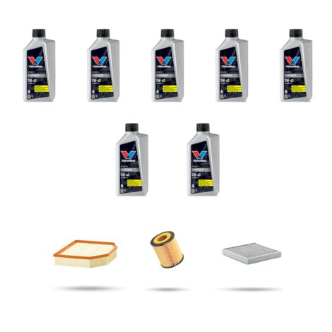 Kit tagliando 3 FILTRI e 7L OLIO compatibile con Bmw Z4(E85,E86) 2.5si 160kw dal 2006