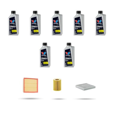 Kit tagliando 3 FILTRI e 7L OLIO compatibile con Bmw Z4(E85,E86) 3.0i 170kw dal 2002