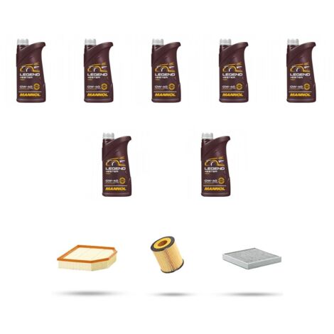 Kit tagliando 3 FILTRI e 7L OLIO compatibile con Bmw Z4(E85,E86) 3.0si 195kw dal 2006