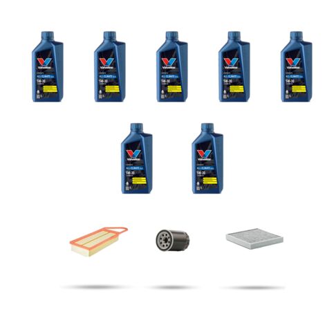 Kit tagliando 3 FILTRI e 7L OLIO compatibile con Citroen C5 III 3.0 v6 155kw dal 2008