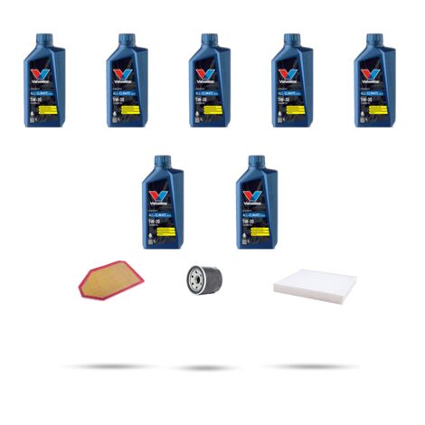 Kit tagliando 3 FILTRI e 7L OLIO compatibile con Dodge Charger 5.7 276kw dal 2010