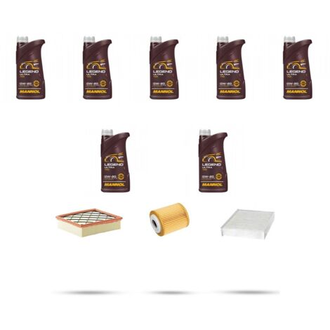 Kit tagliando 3 FILTRI e 7L OLIO compatibile con Ford Focus IV 1.5 Ecoblue 85kw dal 2022