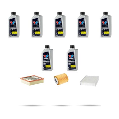 Kit tagliando 3 FILTRI e 7L OLIO compatibile con Ford Focus IV 1.5 Ecoblue 88kw dal 2018