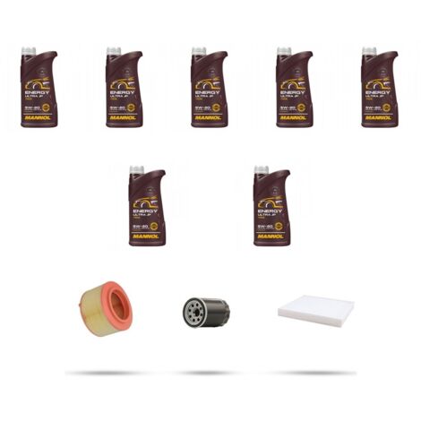 Kit tagliando 3 FILTRI e 7L OLIO compatibile con Ford Ranger 2.5 122kw dal 2011