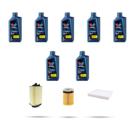 Kit tagliando 3 FILTRI e 7L OLIO compatibile con Infiniti Q50 2.0 Turbo 155kw dal 2014