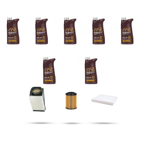 Kit tagliando 3 FILTRI e 7L OLIO compatibile con Infiniti Q50 2.2 Diesel 125kw dal 2013
