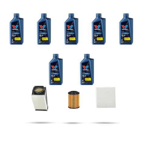 Kit tagliando 3 FILTRI e 7L OLIO compatibile con Infiniti Q70 2.2 D 125kw dal 2014