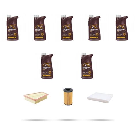 Kit tagliando 3 FILTRI e 7L OLIO compatibile con Jaguar F-Pace (X761) 2.0 177kw dal 2016
