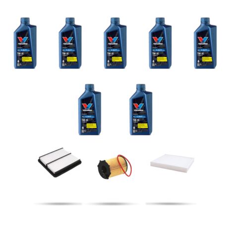 Kit tagliando 3 FILTRI e 7L OLIO compatibile con KIA Sorento III (UM) 3.5 D-CVVT 183kw dal 2018