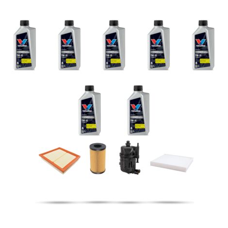 Kit tagliando 3 FILTRI e 7L OLIO compatibile con Land Rover Discovery Sport 2.0 d 177kw dal 2017