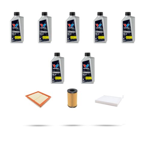 Kit tagliando 3 FILTRI e 7L OLIO compatibile con Land Rover Discovery Sport 2.0 D MHEV 110kw dal 2019