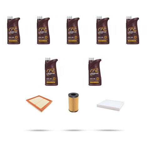 Kit tagliando 3 FILTRI e 7L OLIO compatibile con Land Rover Discovery Sport 2.0 D MHEV 110kw dal 2019