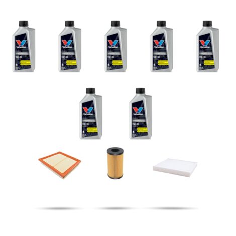 Kit tagliando 3 FILTRI e 7L OLIO compatibile con Land Rover Discovery Sport 2.0 D165 120kw dal 2020