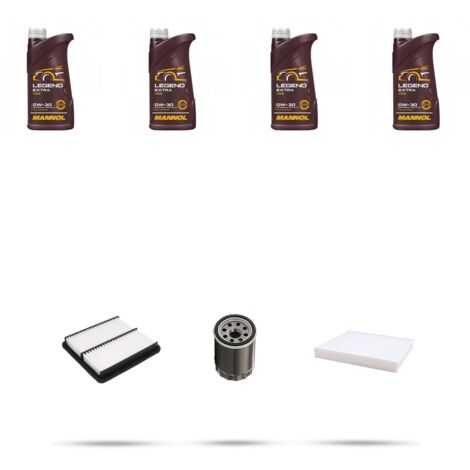 Kit tagliando 3 FILTRI e 7L OLIO compatibile con Land Rover Discovery Sport 2.0 D200 MHEV 150kw dal 2020