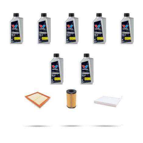 Kit tagliando 3 FILTRI e 7L OLIO compatibile con Land Rover Discovery Sport 2.0 D200 MHEV 150kw dal 2020