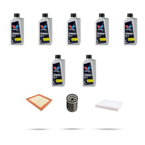 Kit tagliando 3 FILTRI e 7L OLIO compatibile con Land Rover Evoque (L538) 2.0 213kw dal 2017