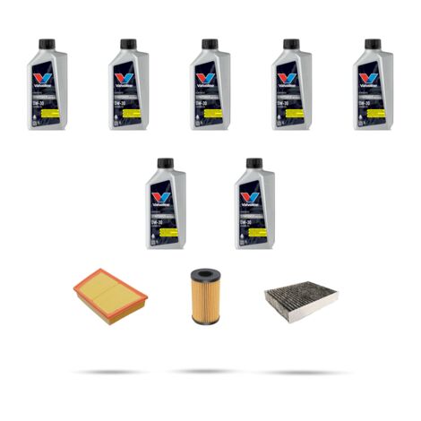 Kit tagliando 3 FILTRI e 7L OLIO compatibile con Land Rover Evoque (L551) 2.0 d 110kw dal 2018