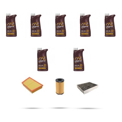 Kit tagliando 3 FILTRI e 7L OLIO compatibile con Land Rover Evoque (L551) 2.0 MHEV 150kw dal 2020