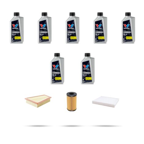 Kit tagliando 3 FILTRI e 7L OLIO compatibile con Land Rover Velar (L560) 2.0 d180 132kw dal 2017
