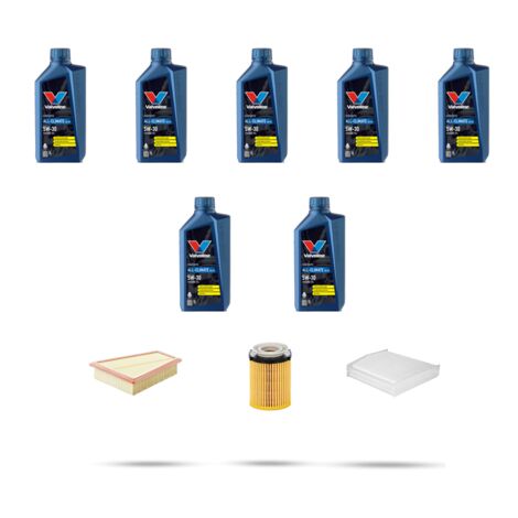 Kit tagliando 3 FILTRI e 7L OLIO compatibile con Mercedes Classe A (W176) A220 135kw dal 2014