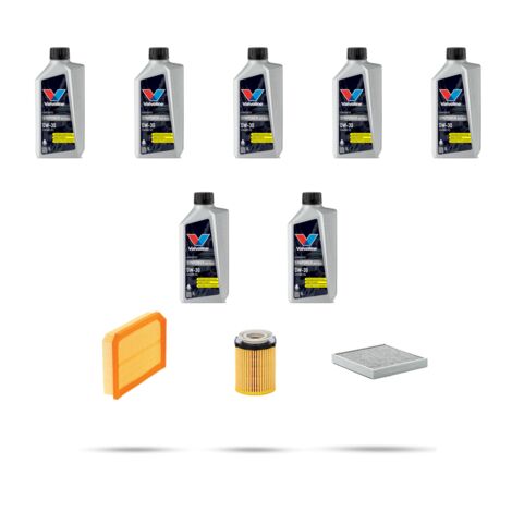Kit tagliando 3 FILTRI e 7L OLIO compatibile con Mercedes Classe B (W247) 220 Hybrid 140kw dal 2022