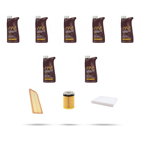 Kit tagliando 3 FILTRI e 7L OLIO compatibile con Mercedes Classe C (W205,S205,C205) 200 EQ 135kw Dal 2018