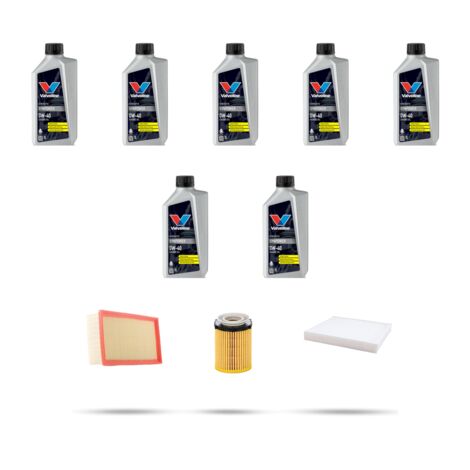 Kit tagliando 3 FILTRI e 7L OLIO compatibile con Mercedes Classe C (W205,S205,C205) 250 155kw Dal 2014