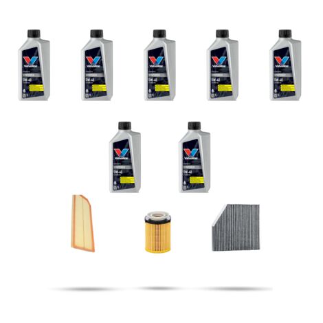 Kit tagliando 3 FILTRI e 7L OLIO compatibile con Mercedes Classe E (W213,S213,A213) 180 115kw Dal 2019