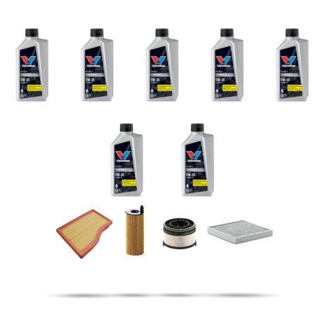 Kit tagliando 3 FILTRI e 7L OLIO compatibile con Mercedes Classe GLB (W247) 180 CDI 85kw Dal 2019