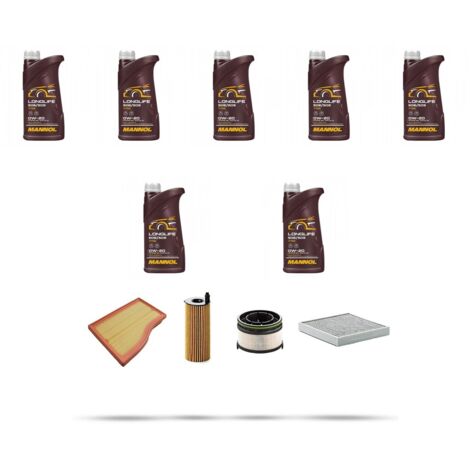 Kit tagliando 3 FILTRI e 7L OLIO compatibile con Mercedes Classe GLB (W247) 180 CDI 85kw Dal 2019
