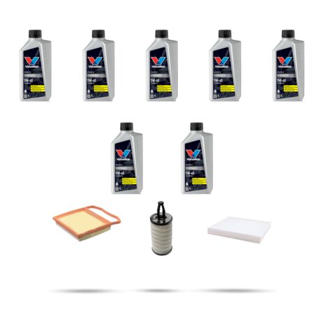 Kit tagliando 3 FILTRI e 7L OLIO compatibile con Mercedes Classe GLE (W166) 400 245kw Dal 2015