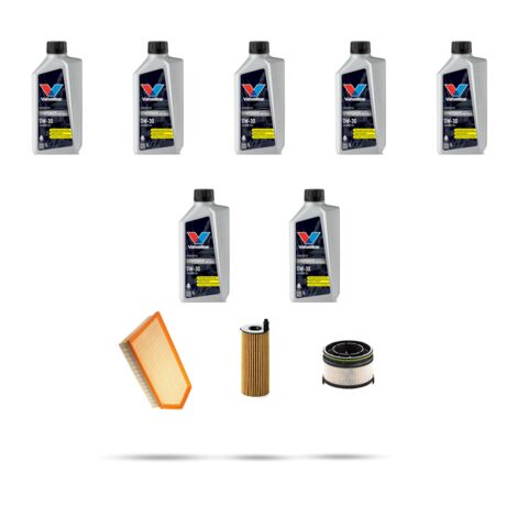 Kit tagliando 3 FILTRI e 7L OLIO compatibile con Mercedes Classe GLE (W167) 300d 180kw Dal 2018