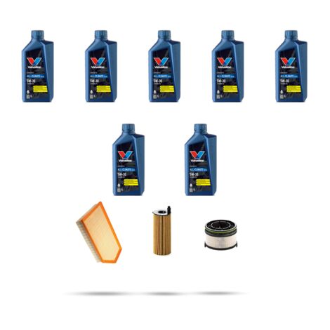 Kit tagliando 3 FILTRI e 7L OLIO compatibile con Mercedes Classe GLE (W167) 350de 235kw Dal 2020