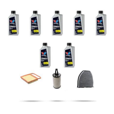 Kit tagliando 3 FILTRI e 7L OLIO compatibile con Mercedes E Coupe Cabrio (A207,C207) 320 200kw dal 2014