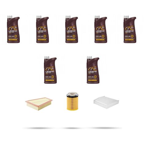 Kit tagliando 3 FILTRI e 7L OLIO compatibile con Mercedes GLA (X156) GLA 220 135kw Dal 2017