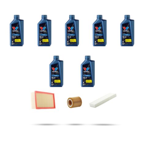 Kit tagliando 3 FILTRI e 7L OLIO compatibile con Porsche Cayenne II (958) 3.6 v6 220Kw dal 2010